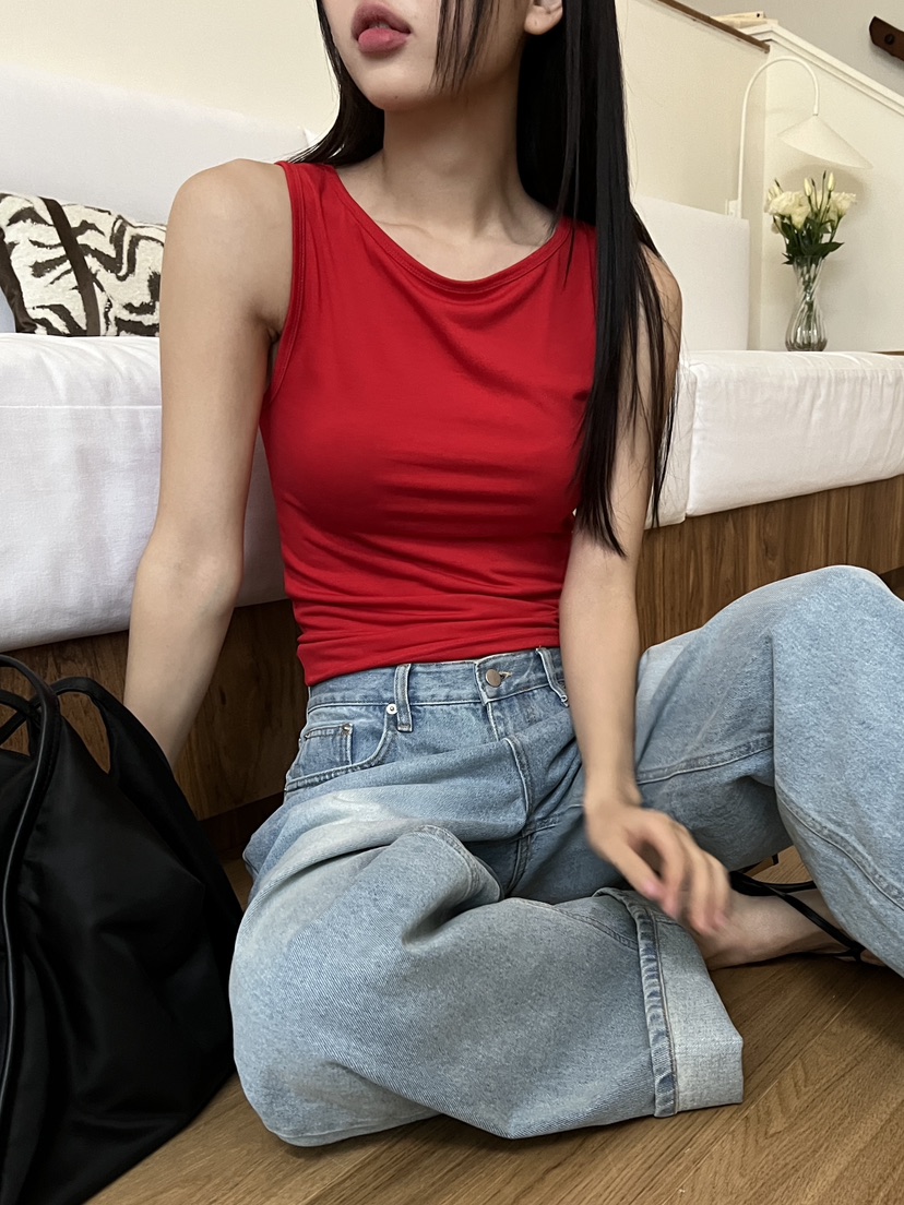 DOUZE直郵韓國代購㊣女裝新品時尚推薦人氣休閑25春夏吊帶背心DOUZE吊帶/背心