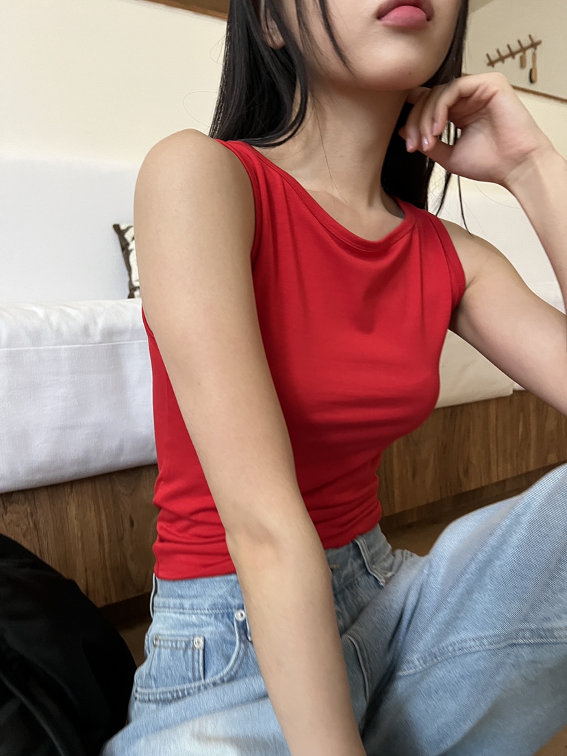 DOUZE直郵韓國代購㊣女裝新品時尚推薦人氣休閑25春夏吊帶背心DOUZE吊帶/背心