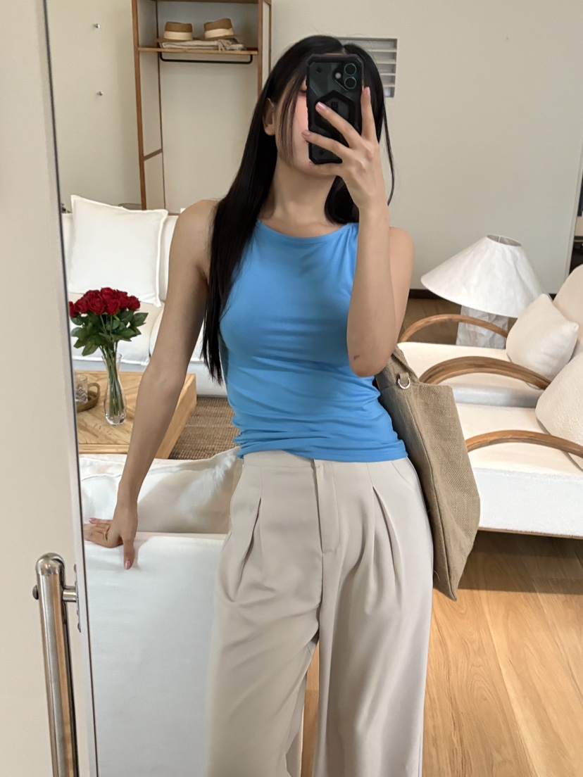 DOUZE直郵韓國代購㊣女裝新品時尚推薦人氣休閑25春夏吊帶背心DOUZE吊帶/背心
