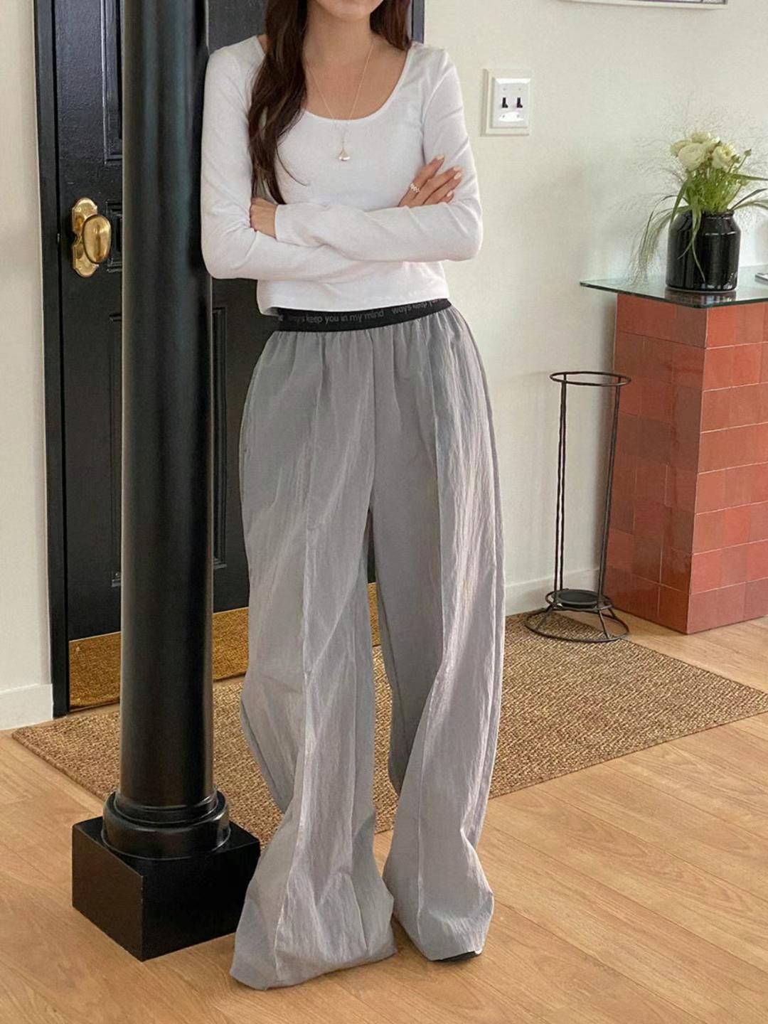 DRESS UP韓國直郵㊣女裝新品人氣熱賣推薦時尚25春夏休閑褲DRESS UP休閑褲