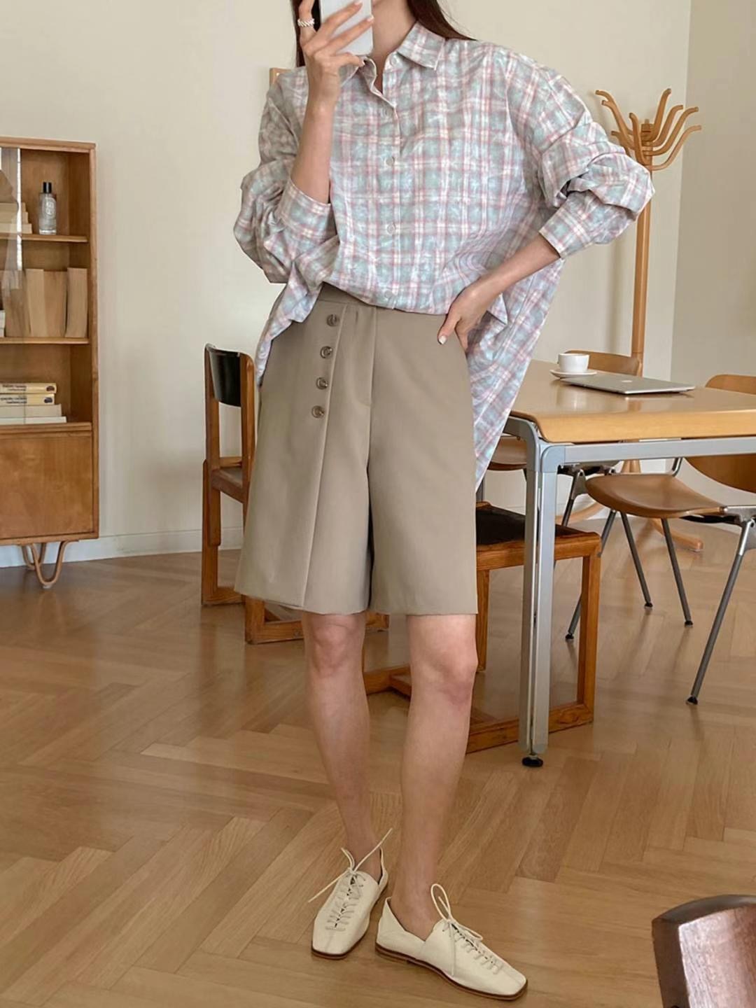 DRESS UP韓國㊣直郵東大門代購女裝新品人氣25春夏襯衫蕾絲衫DRESS UP襯衫/蕾絲衫