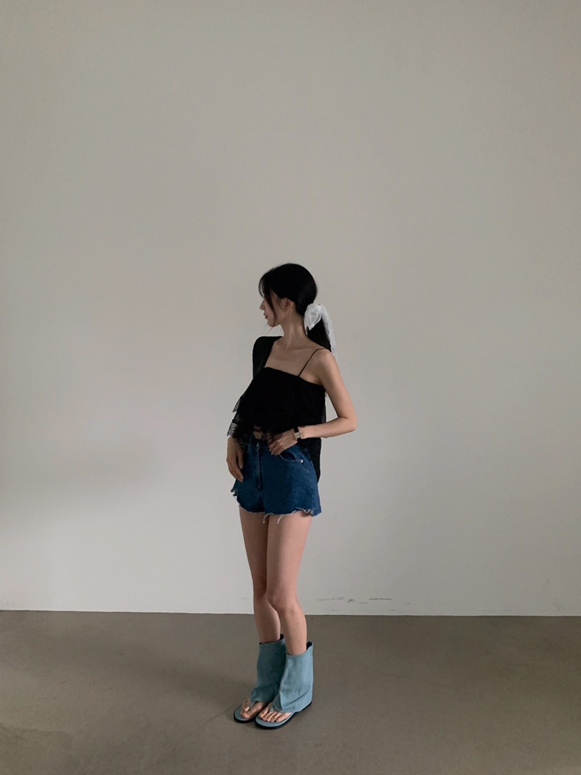 VERANDA韓國㊣直郵東大門代購女裝新款時尚休閑吊帶背心蕾絲VERANDA吊帶/背心