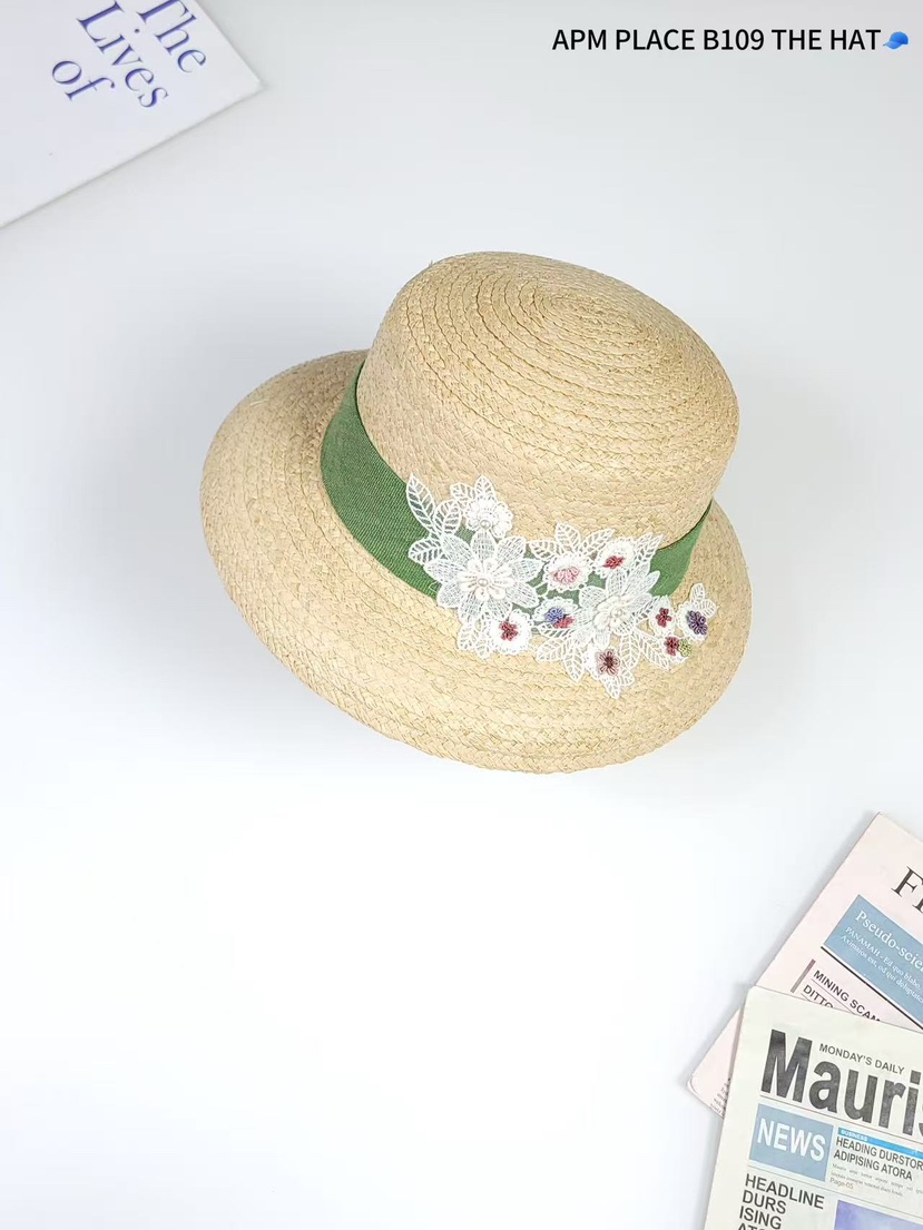 THE HAT-P直郵韓國代購㊣女裝新品休閑熱賣時尚帽子蕾絲花THE HAT帽子