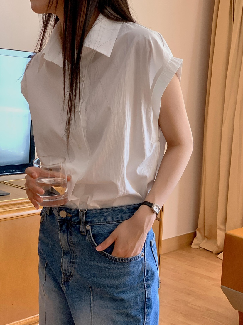 CM韓國㊣直郵東大門代購女裝新品推薦休閑25春夏襯衫蕾絲衫CM襯衫/蕾絲衫