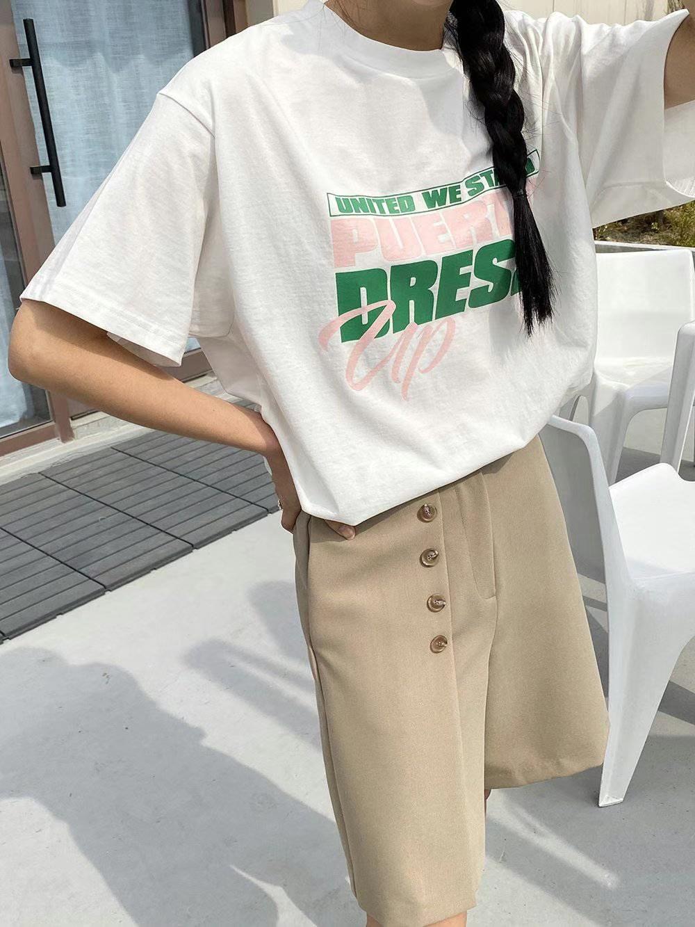 DRESS UP韓國直郵㊣女裝新品人氣推薦時尚休閑熱賣25春夏T恤DRESS UPT恤