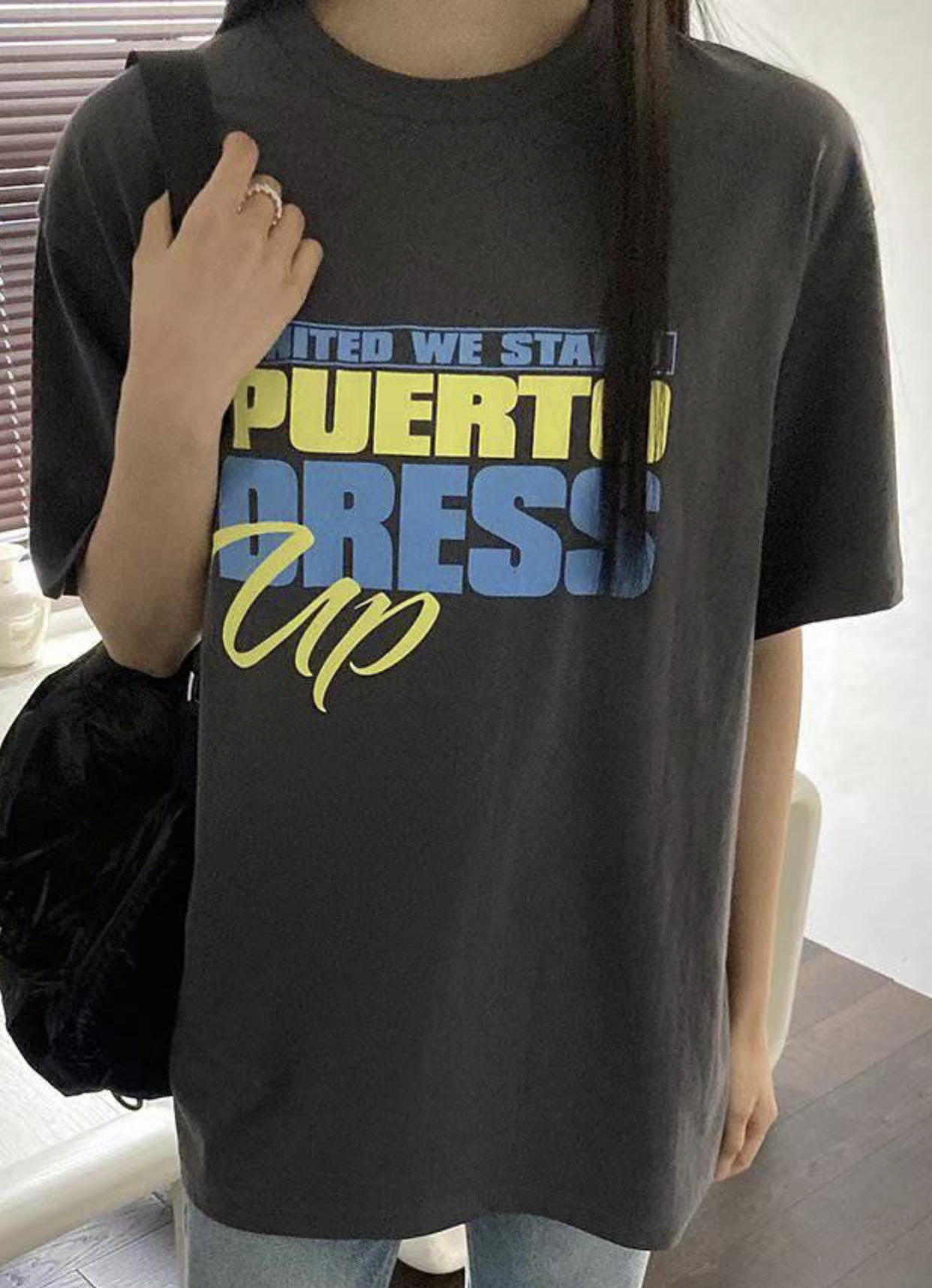 DRESS UP韓國直郵㊣女裝新品人氣推薦時尚休閑熱賣25春夏T恤DRESS UPT恤圖色2