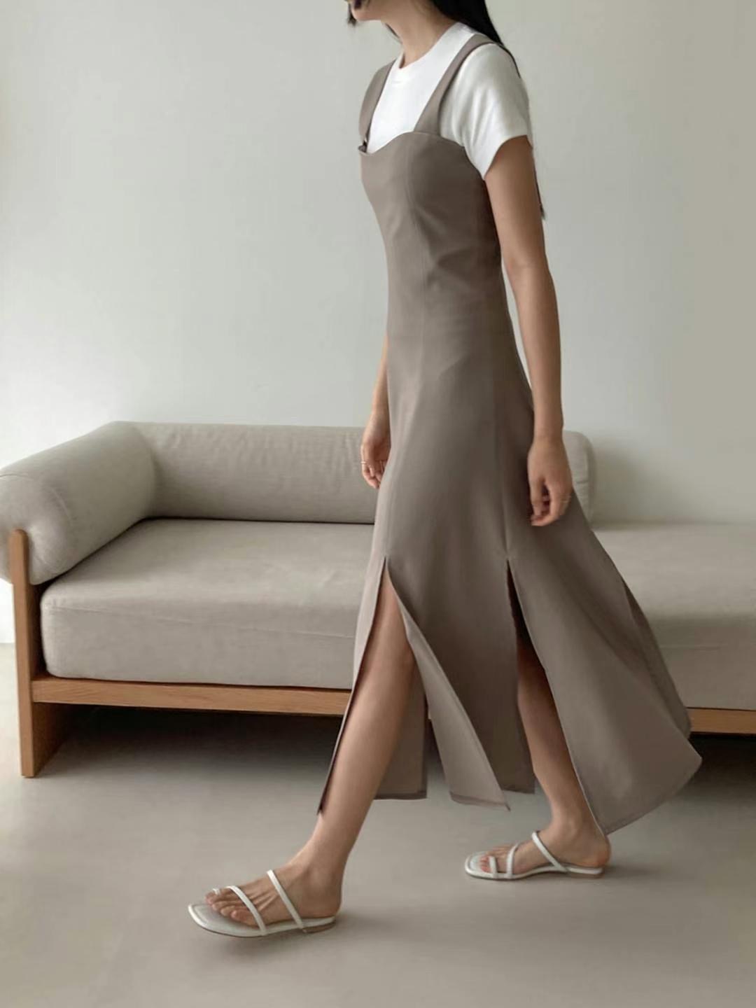 DRESS UP直郵韓國代購㊣女裝新款熱賣時尚人氣休閑推薦連衣裙DRESS UP連衣裙