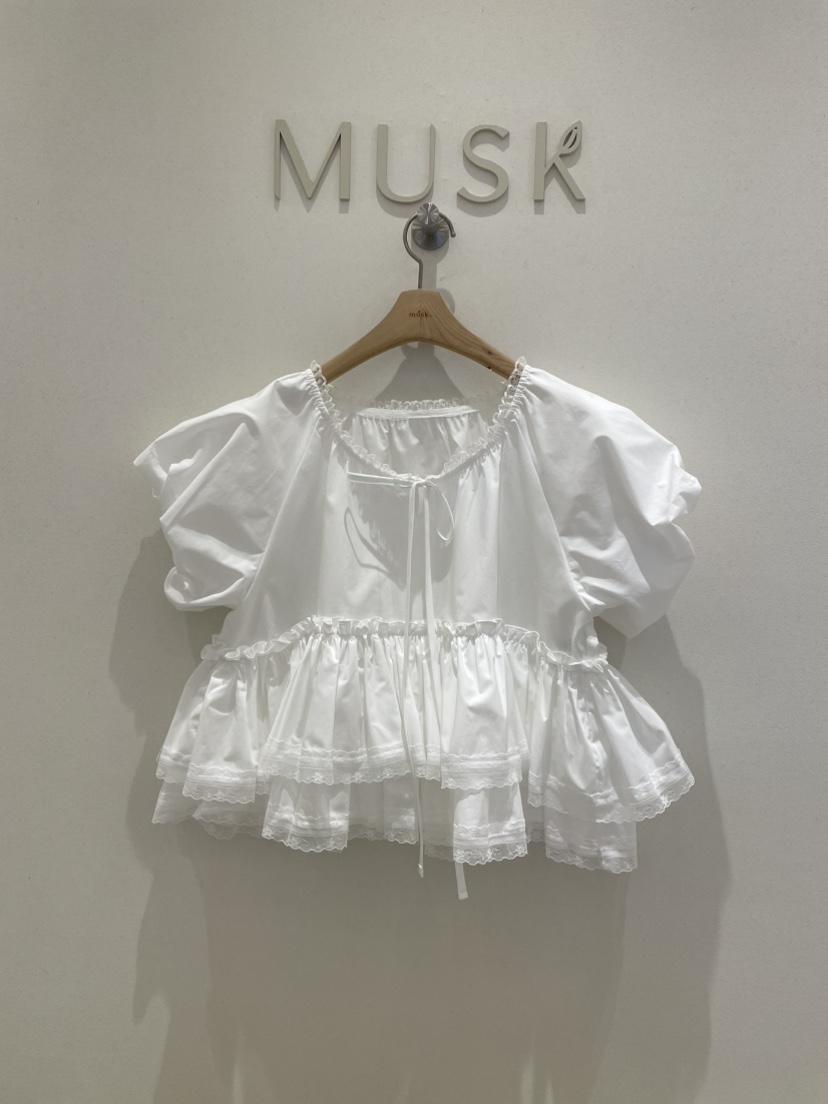 MUSK韓國直郵㊣女裝新品人氣時尚25春夏熱賣推薦襯衫蕾絲衫MUSK襯衫/蕾絲衫圖色2