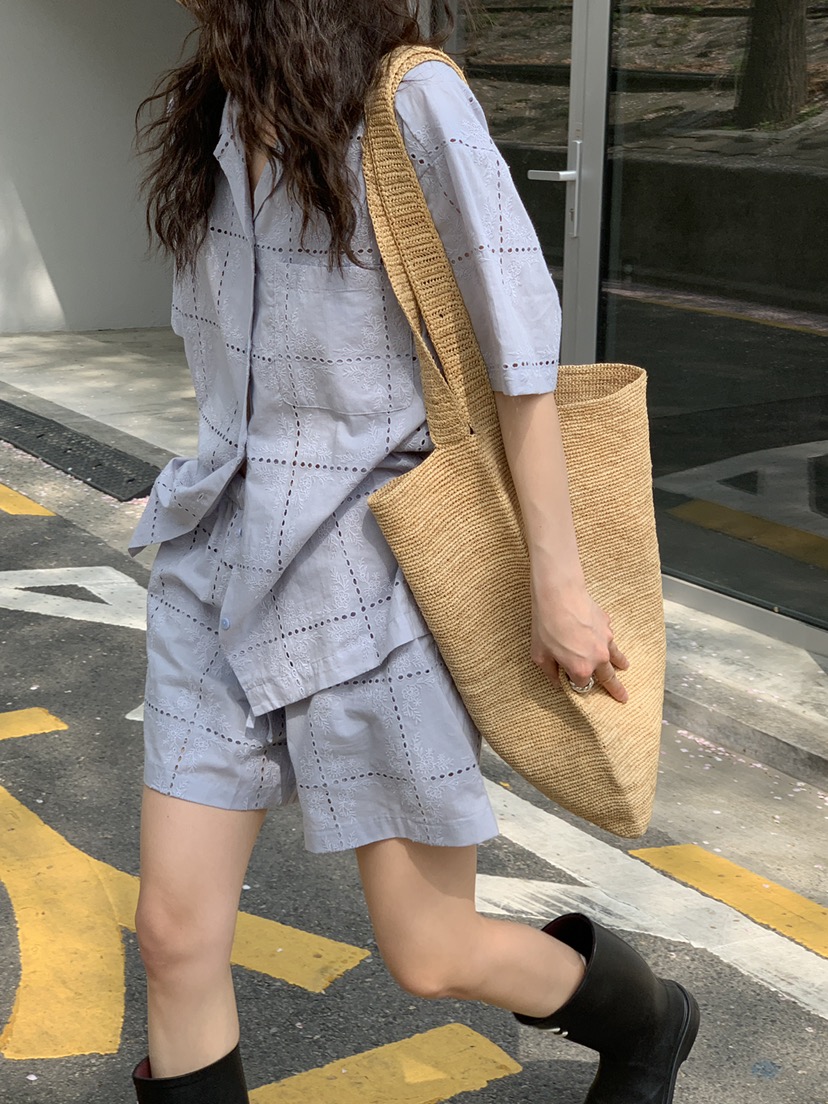 OURS韓國直郵㊣東大門實拍女裝新款熱賣休閑襯衫蕾絲衫蕾絲OURS襯衫/蕾絲衫