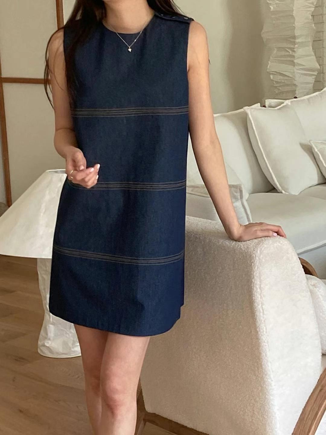 DRESS UP直郵韓國代購㊣女裝新款人氣熱賣休閑時尚推薦連衣裙DRESS UP連衣裙圖色2