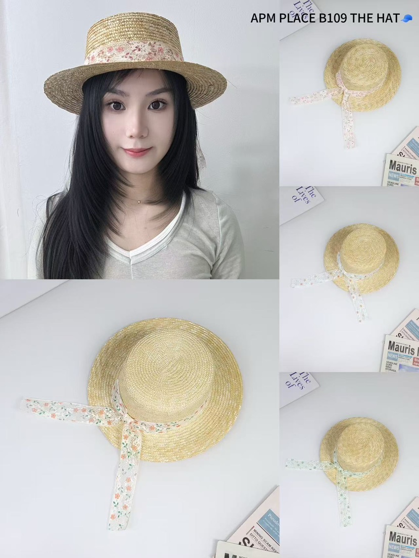 THE HAT-P韓國㊣直郵東大門代購女裝新款休閑人氣帽子蕾絲花THE HAT帽子