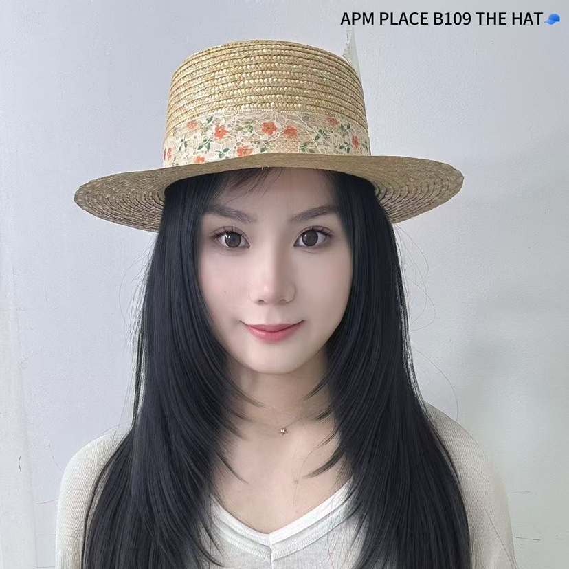 THE HAT-P韓國㊣直郵東大門代購女裝新款休閑人氣帽子蕾絲花THE HAT帽子