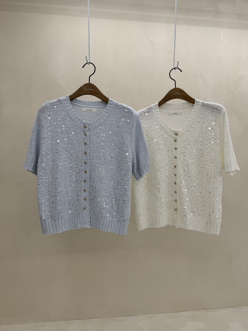 LAUNDRY韓國㊣直郵東大門代購女裝新品休閑推薦25春夏針織衫開衫LAUNDRY針織衫