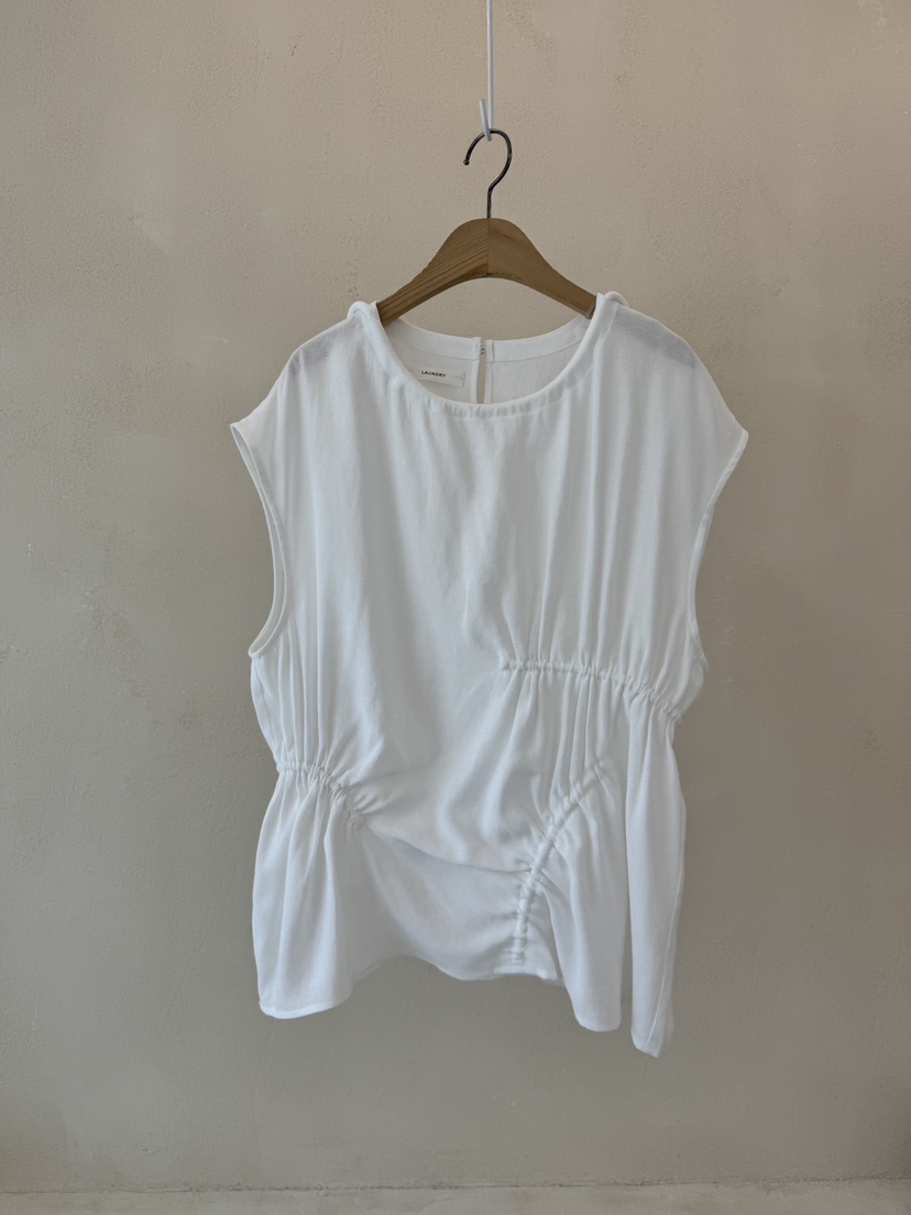 LAUNDRY直郵韓國代購㊣女裝新品熱賣25春夏推薦襯衫蕾絲衫亞麻LAUNDRY襯衫/蕾絲衫