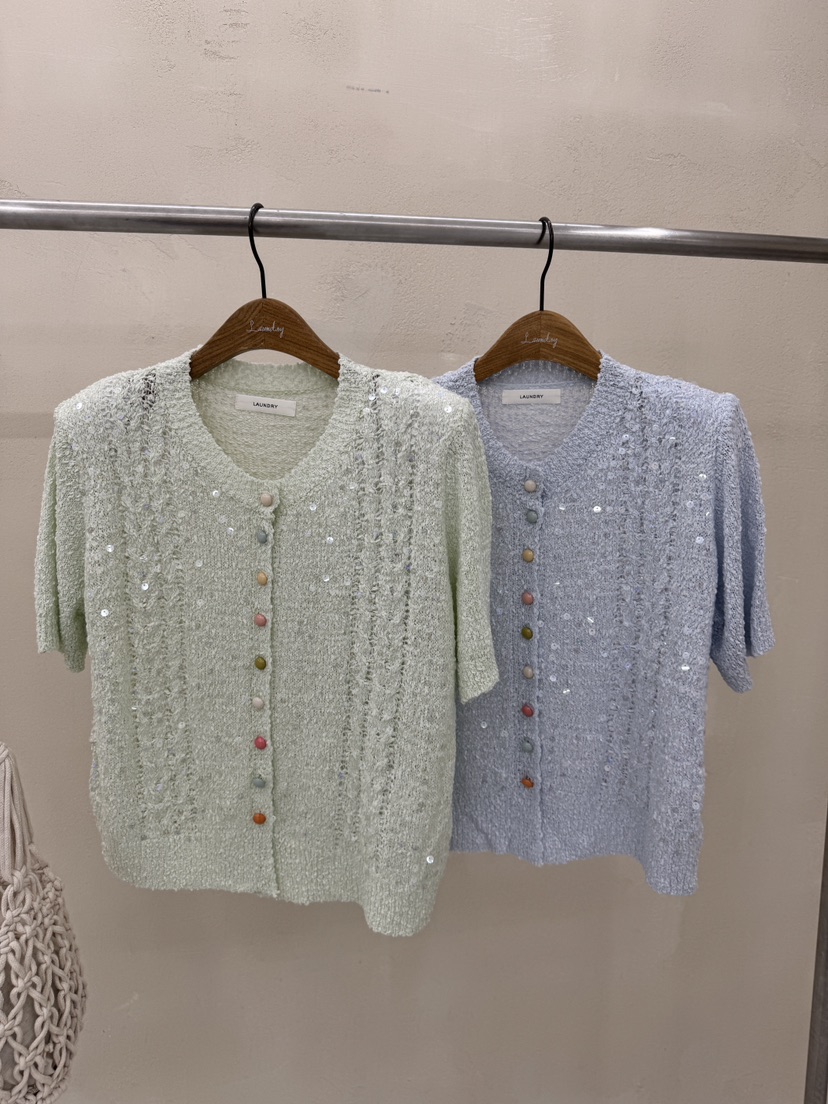 LAUNDRY韓國直郵㊣東大門實拍女裝新款推薦25春夏針織衫開衫紐扣LAUNDRY針織衫