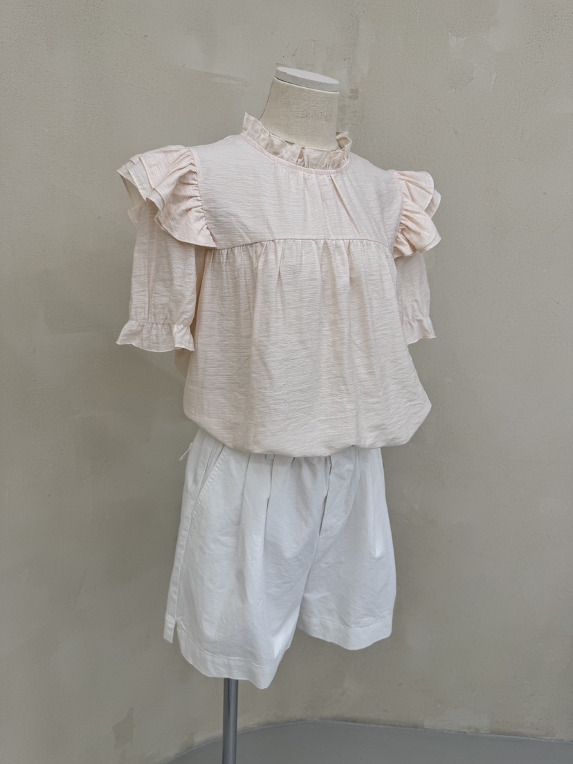 LAUNDRY韓國直郵㊣東大門實拍女裝新款時尚推薦襯衫蕾絲衫雙層LAUNDRY襯衫/蕾絲衫