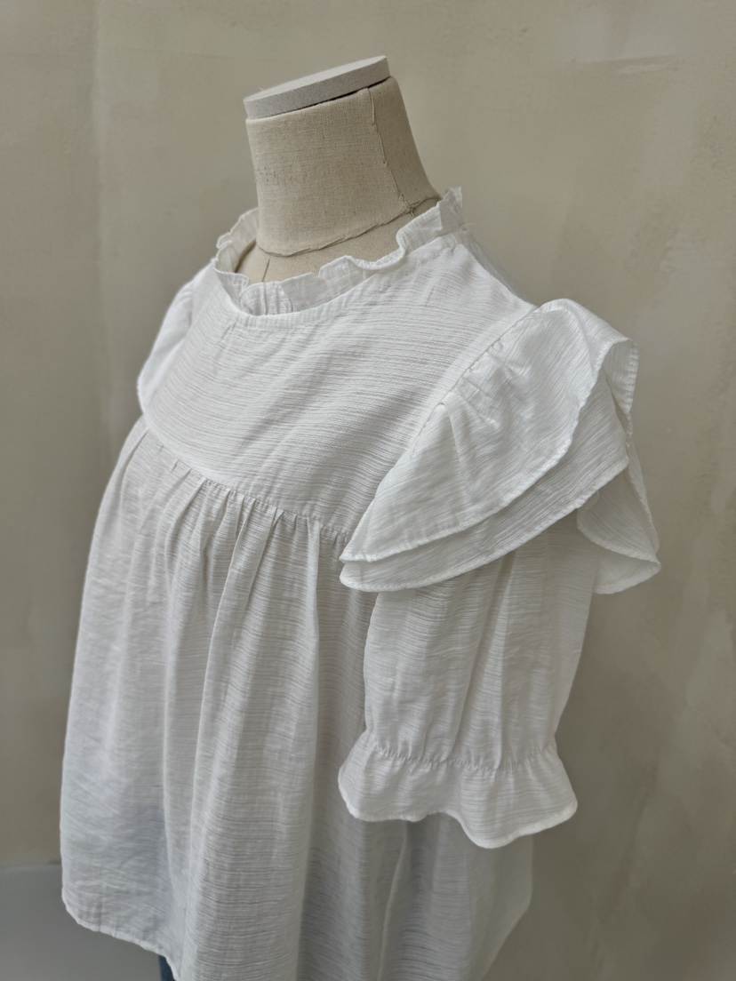 LAUNDRY韓國直郵㊣東大門實拍女裝新款時尚推薦襯衫蕾絲衫雙層LAUNDRY襯衫/蕾絲衫