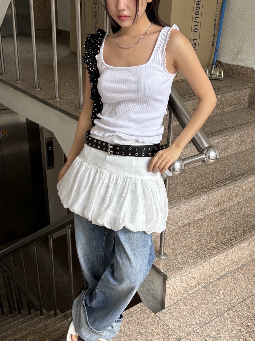 SUNDER MARKET韓國直郵㊣女裝新品25春夏時尚熱賣吊帶背心SUNDER MARKET吊帶/背心