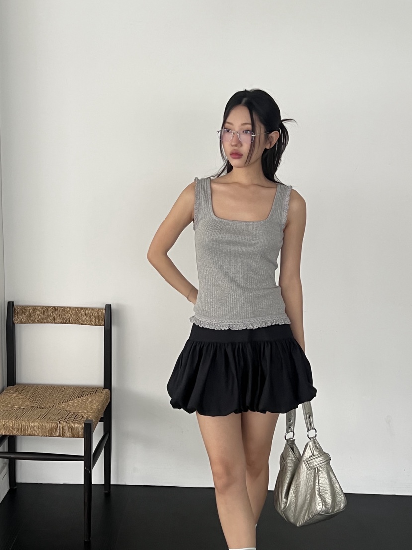 SUNDER MARKET韓國直郵㊣女裝新品25春夏時尚熱賣吊帶背心SUNDER MARKET吊帶/背心