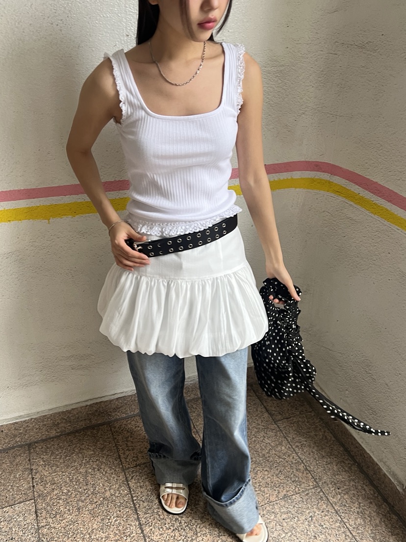 SUNDER MARKET韓國直郵㊣女裝新品25春夏時尚熱賣吊帶背心SUNDER MARKET吊帶/背心圖色4