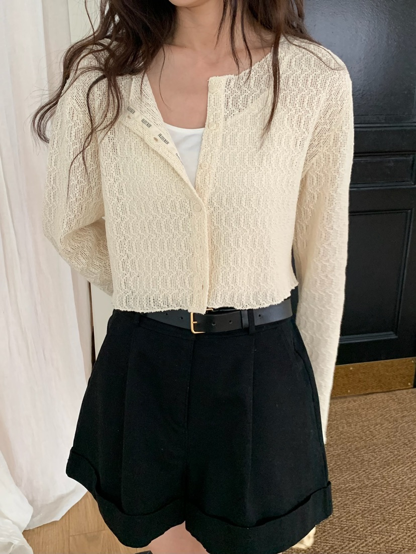BLEECKER直郵韓國代購㊣女裝新款25春夏熱賣人氣針織衫開衫BLEECKER針織衫
