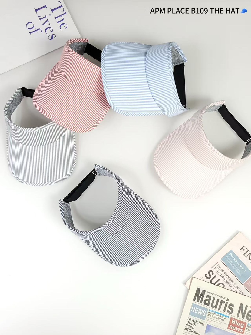 THE HAT-P直郵韓國代購㊣女裝新品人氣休閑時尚推薦帽子條紋THE HAT帽子