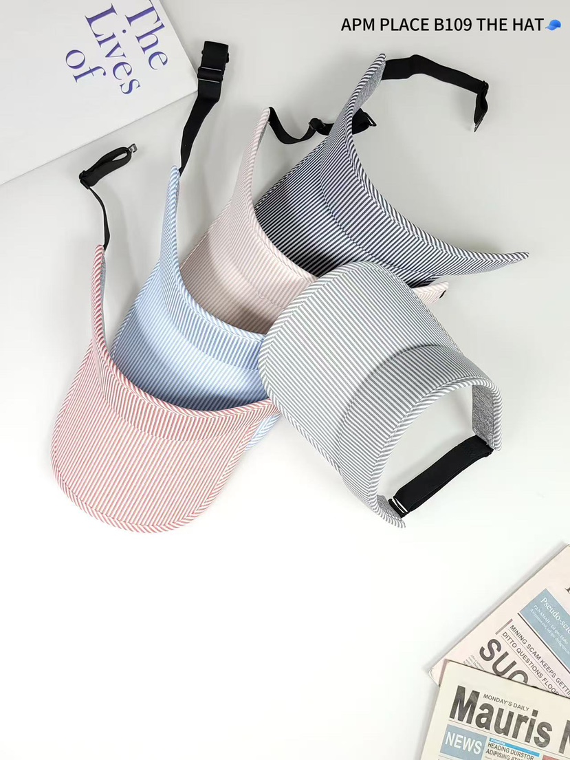 THE HAT-P直郵韓國代購㊣女裝新品人氣休閑時尚推薦帽子條紋THE HAT帽子