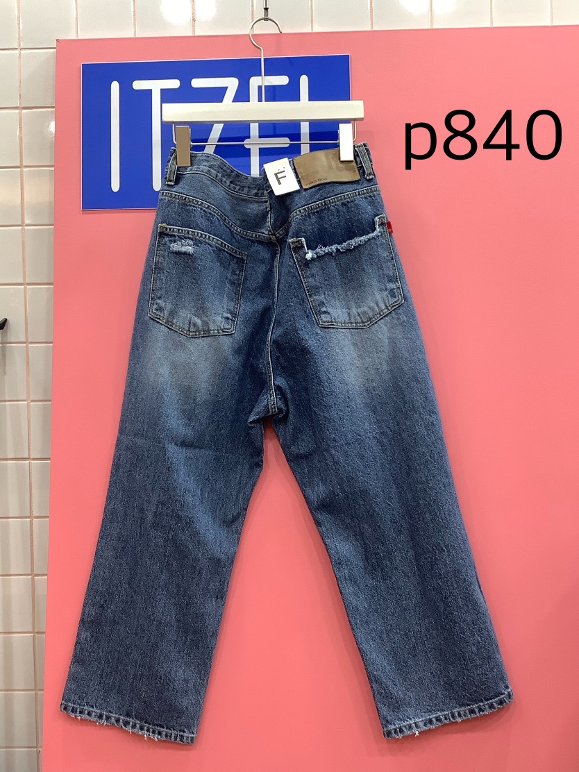 ITZEL韓國㊣直郵東大門代購女裝新品25春夏推薦休閑人氣牛仔褲ITZEL牛仔褲