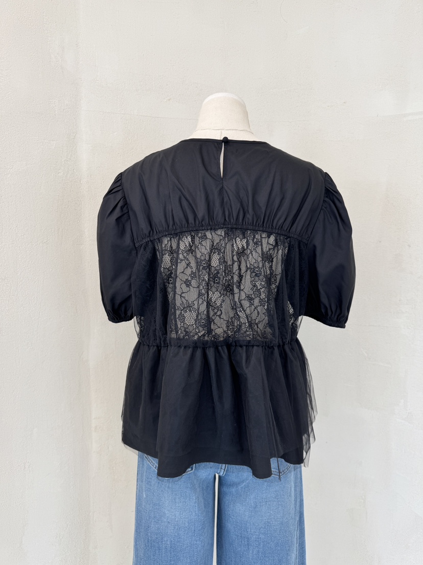 LAUNDRY直郵韓國代購㊣女裝新品熱賣25春夏休閑時尚襯衫蕾絲衫LAUNDRY襯衫/蕾絲衫