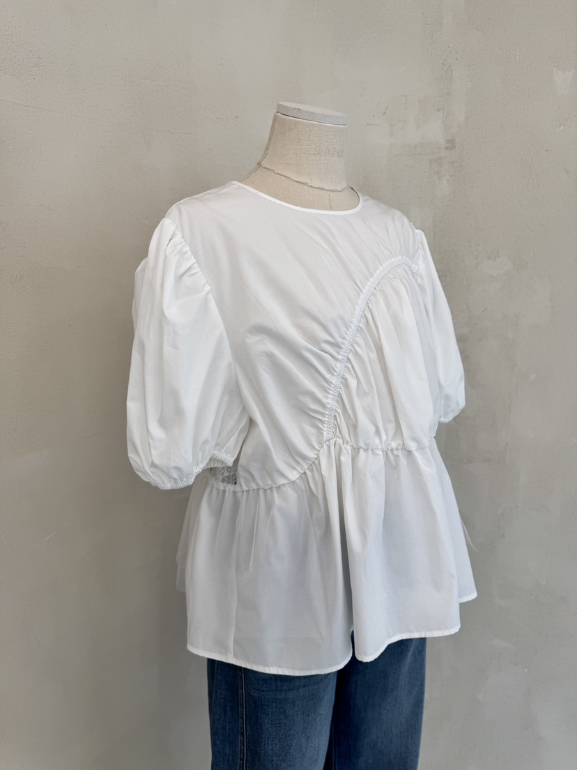 LAUNDRY直郵韓國代購㊣女裝新品熱賣25春夏休閑時尚襯衫蕾絲衫LAUNDRY襯衫/蕾絲衫