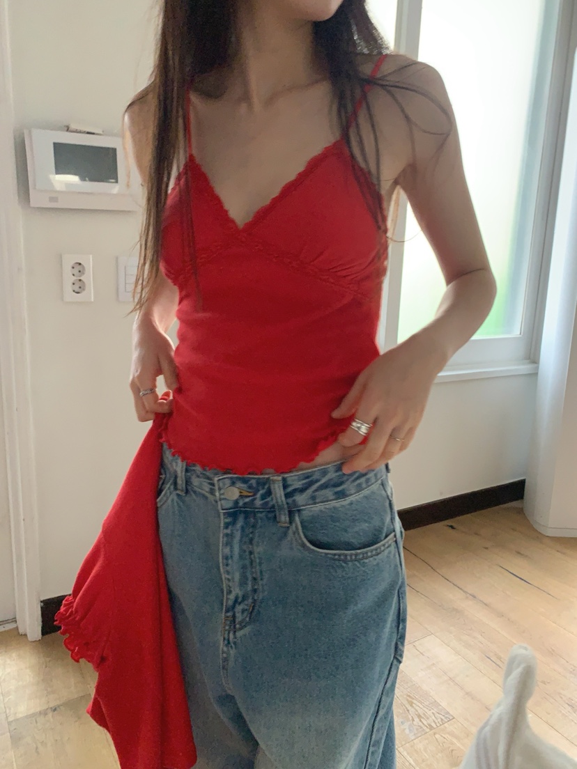JKICHI直郵韓國代購㊣女裝新品人氣休閑時尚吊帶背心可愛的JKICHI吊帶/背心