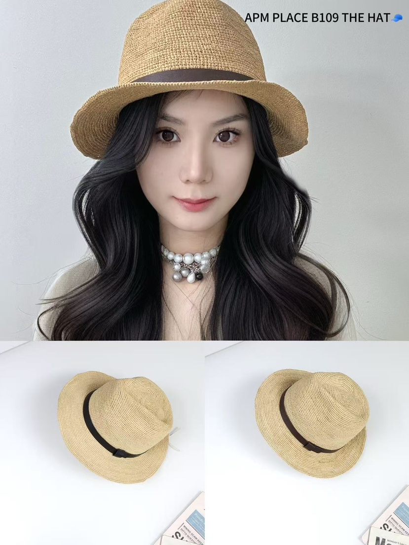 THE HAT-P韓國㊣直郵東大門代購女裝新款25春夏人氣帽子腰帶THE HAT帽子