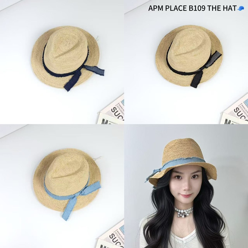 THE HAT-P韓國直郵㊣女裝新款休閑推薦人氣時尚熱賣帽子綁帶THE HAT帽子