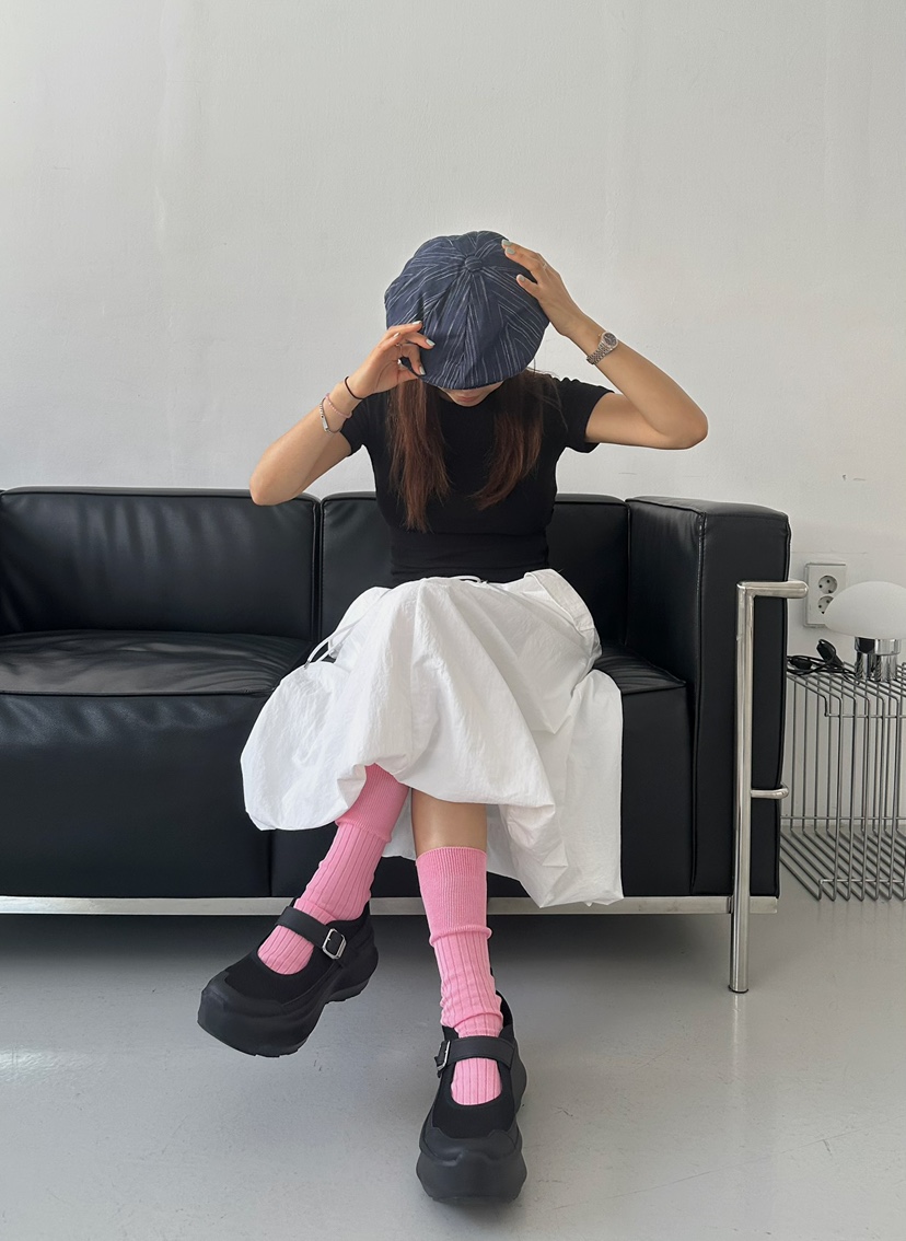 BYRING直郵韓國代購㊣女裝新品25春夏熱賣時尚半身裙中短裙BYRING半身裙/中短裙