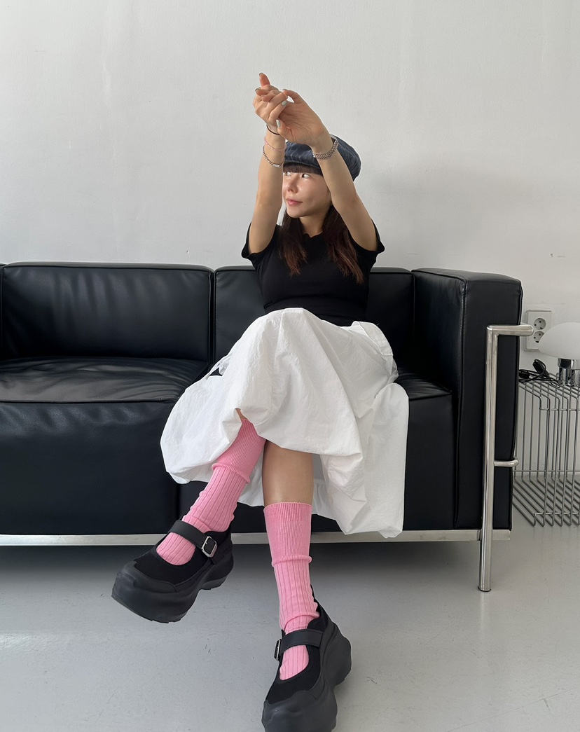 BYRING直郵韓國代購㊣女裝新品25春夏熱賣時尚半身裙中短裙BYRING半身裙/中短裙