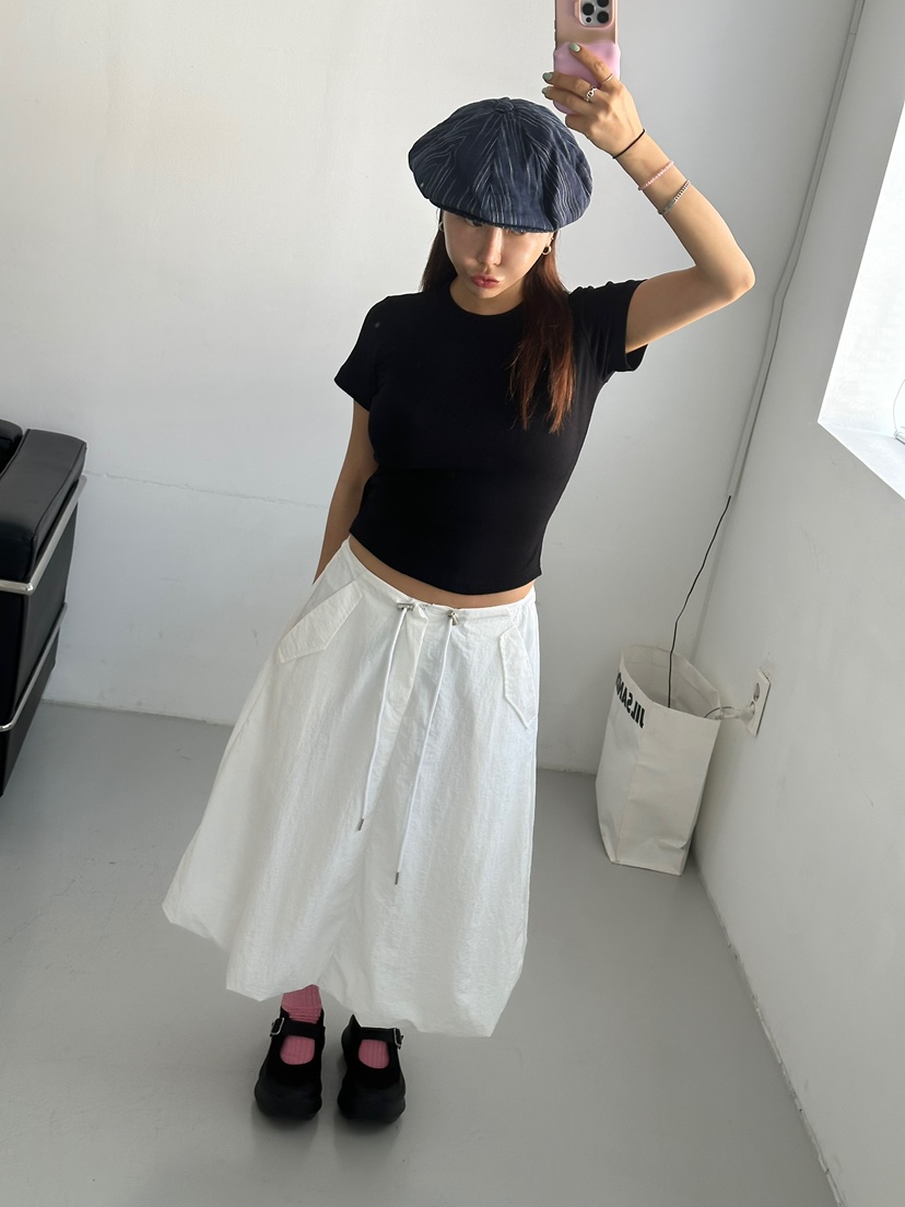 BYRING直郵韓國代購㊣女裝新品25春夏熱賣時尚半身裙中短裙BYRING半身裙/中短裙