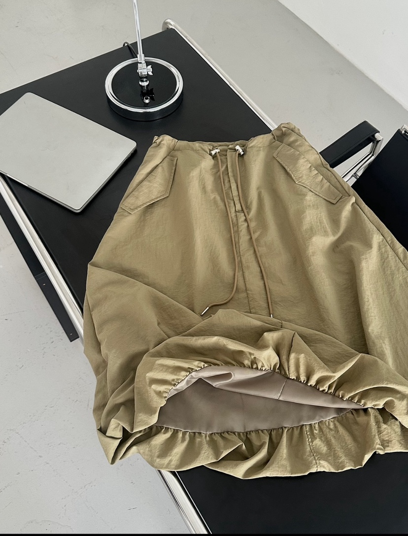 BYRING直郵韓國代購㊣女裝新品25春夏熱賣時尚半身裙中短裙BYRING半身裙/中短裙圖色2