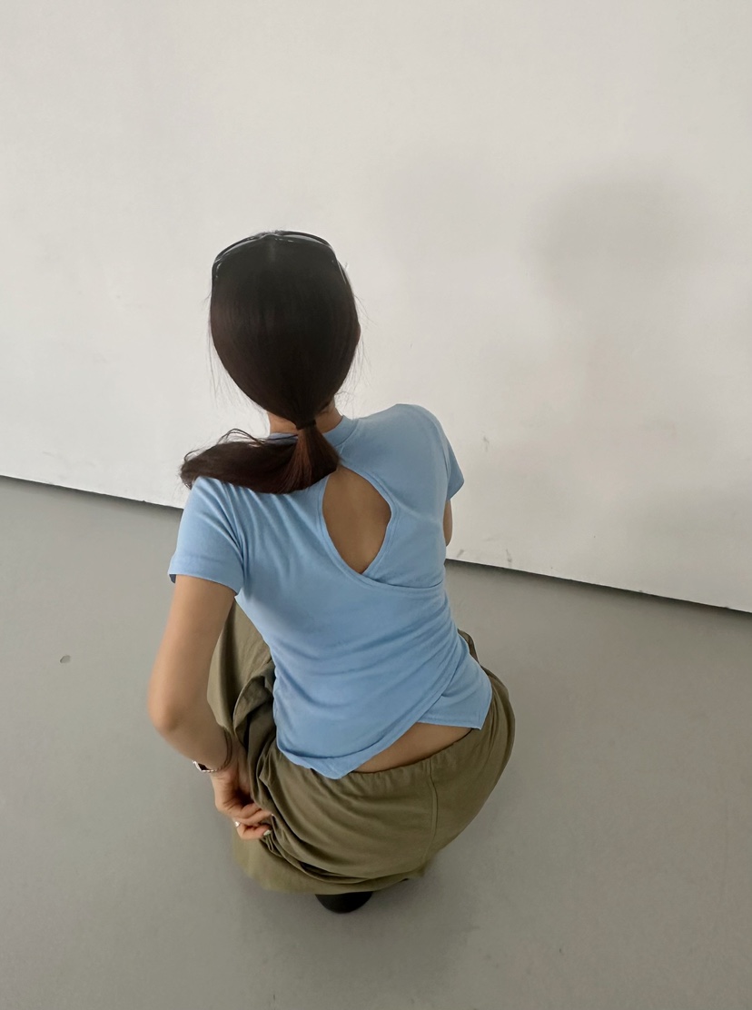 BYRING韓國㊣直郵東大門代購女裝新品25春夏休閑人氣時尚T恤BYRINGT恤圖色3