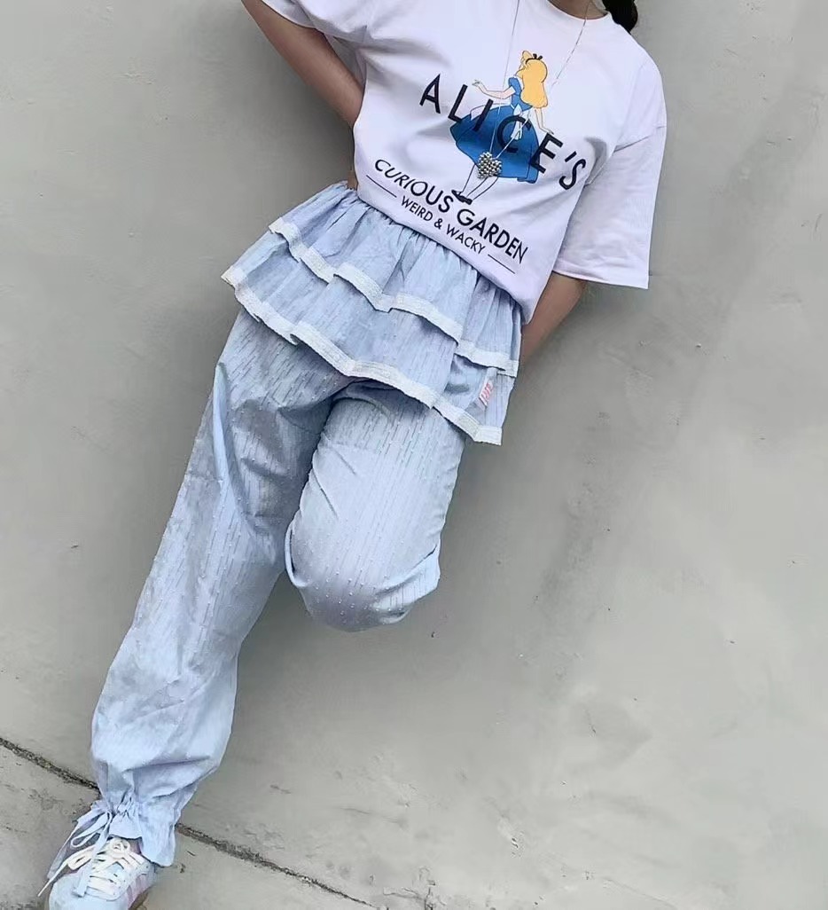 L V C直郵韓國代購㊣女裝新品25春夏時尚推薦休閑熱賣休閑褲L_V_C休閑褲