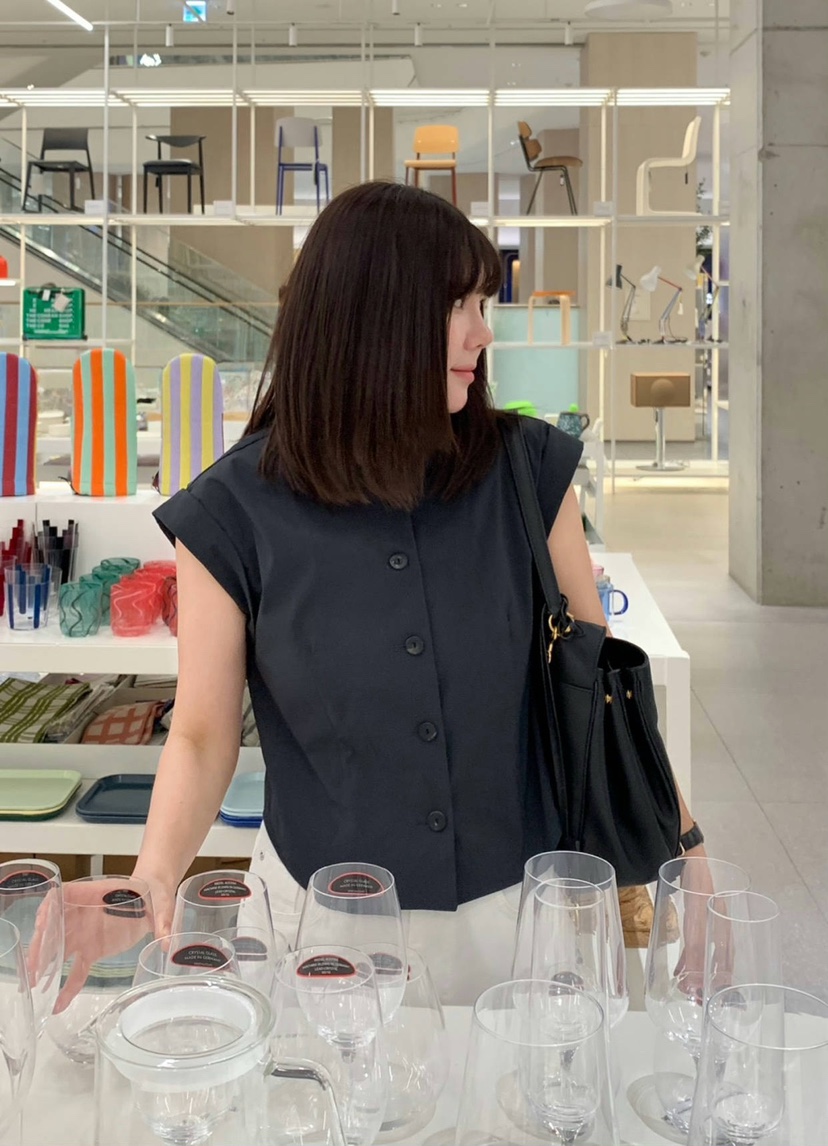 COURGETTE直郵韓國代購㊣女裝新款人氣時尚熱賣推薦襯衫蕾絲衫COURGETTE襯衫/蕾絲衫