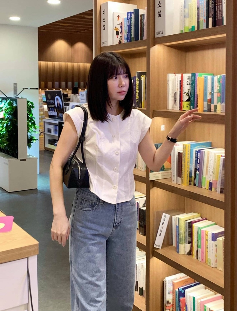 COURGETTE直郵韓國代購㊣女裝新款人氣時尚熱賣推薦襯衫蕾絲衫COURGETTE襯衫/蕾絲衫