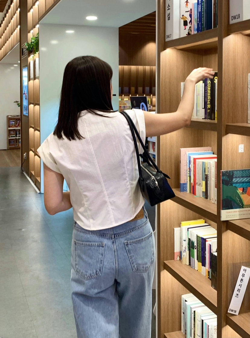 COURGETTE直郵韓國代購㊣女裝新款人氣時尚熱賣推薦襯衫蕾絲衫COURGETTE襯衫/蕾絲衫