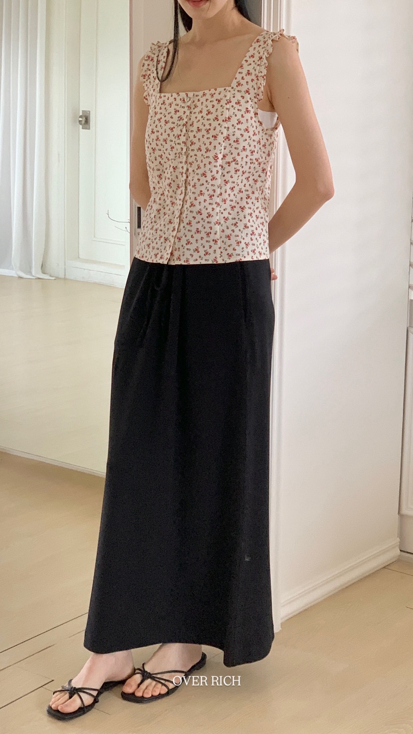 OVER RICH直郵韓國代購㊣女裝新品推薦休閑時尚人氣25春夏長裙OVER RICH長裙