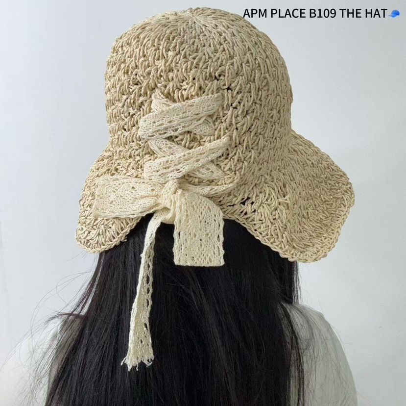 THE HAT-P韓國直郵㊣女裝新品熱賣休閑時尚25春夏帽子蕾絲THE HAT帽子