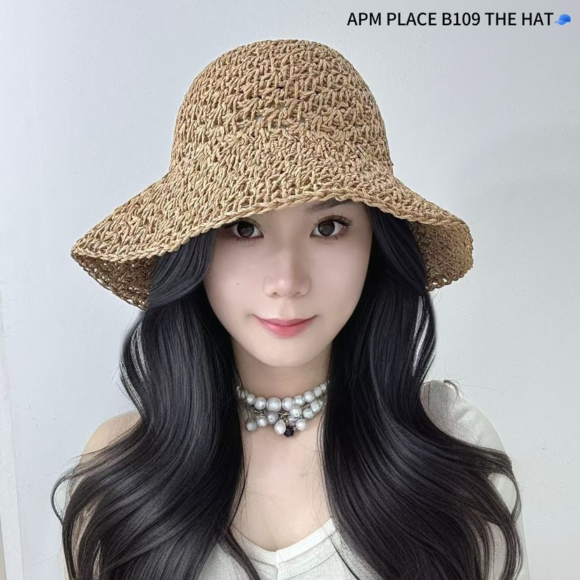THE HAT-P韓國直郵㊣女裝新品熱賣休閑時尚25春夏帽子蕾絲THE HAT帽子圖色2