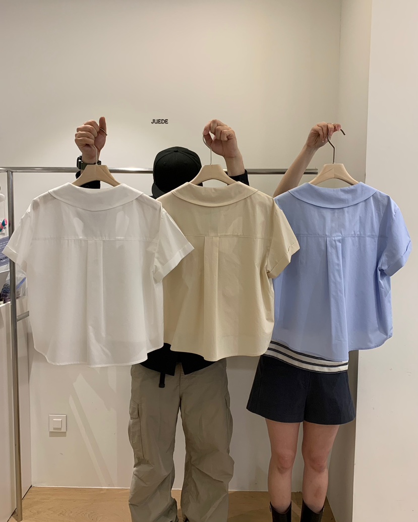 JUEDE(此品牌容易投訴)韓國直郵㊣女裝新款時尚襯衫蕾絲衫JUEDE襯衫/蕾絲衫