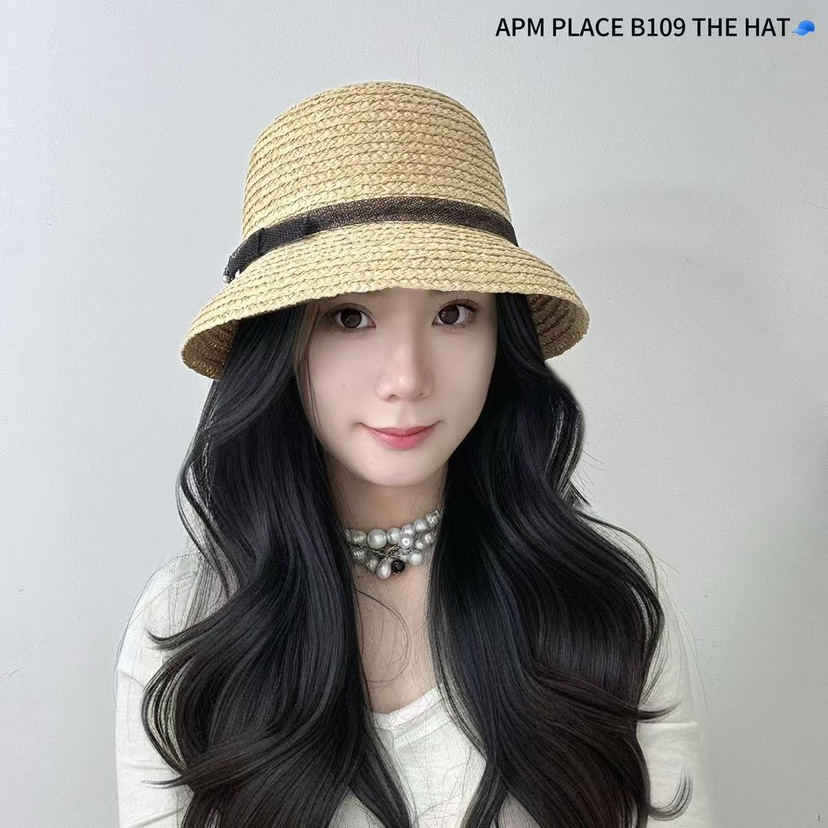 THE HAT-P韓國直郵㊣女裝新品熱賣25春夏人氣休閑帽子蕾絲THE HAT帽子圖色2