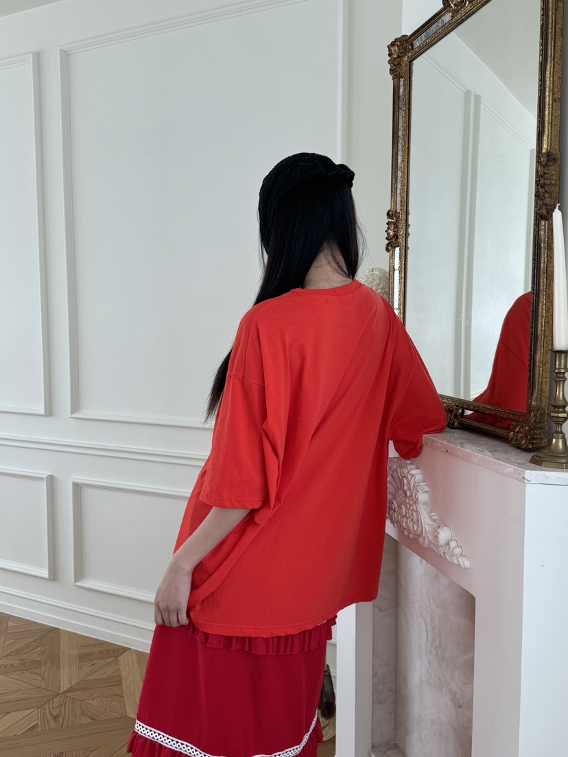 MAISONDEGLORY直郵韓國代購㊣女裝新款時尚推薦25春夏人氣T恤MAISON DE GLORYT恤