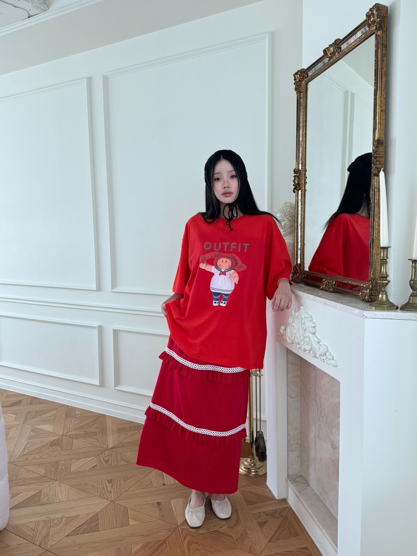 MAISONDEGLORY直郵韓國代購㊣女裝新款時尚推薦25春夏人氣T恤MAISON DE GLORYT恤