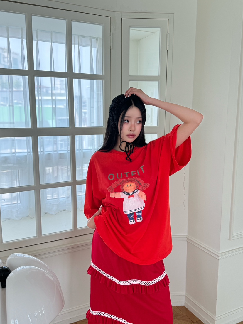 MAISONDEGLORY直郵韓國代購㊣女裝新款時尚推薦25春夏人氣T恤MAISON DE GLORYT恤